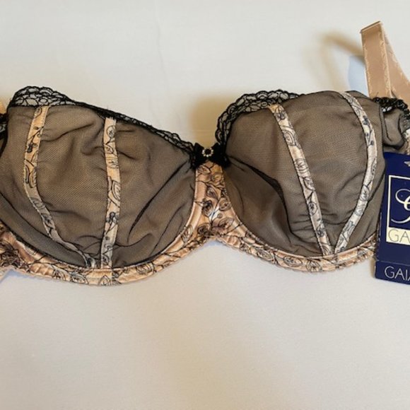 Underwire Balconette Sheer Mesh Bra - Picture 2 of 6